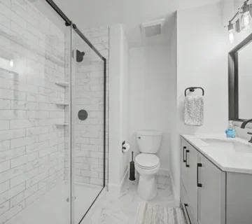 Renovated bathroom at 3 Juniper Ct #125, Clifton NJ