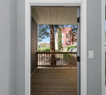 Private back deck at 105 10th St, Passaic NJ
