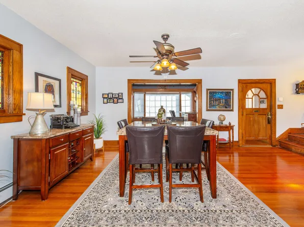 Formal dining room with hardwood floors at 164 Day St, Clifton NJ