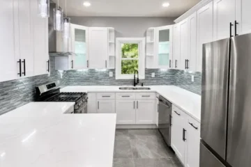 Kitchen with stainless steel appliances at 282 Ackerman Ave, Clifton NJ