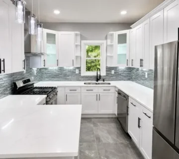 Kitchen with stainless steel appliances at 282 Ackerman Ave, Clifton NJ