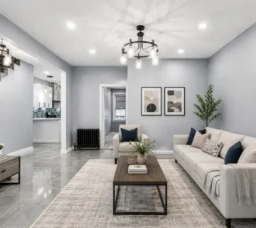 Living room with natural light at 282 Ackerman Ave, Clifton NJ